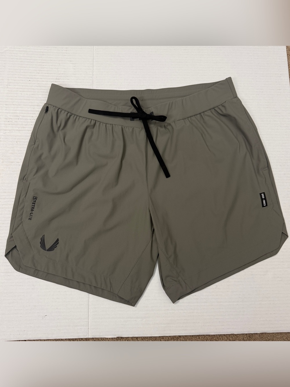 ASRV Men's Tetra-Lite 7" Linerless Shorts Sz XL Olive Green DSG-0823 Gym Fitness
